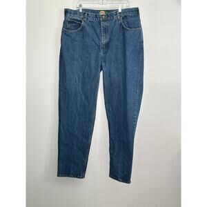 Cabela's Mens Jeans 40x34 Straight Thick Denim Medium Wash Blue 100% Cotton